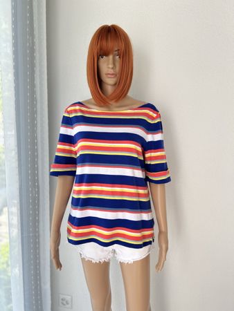 Lauren Ralph Lauren striped boatneck top, size XL/TG, summer