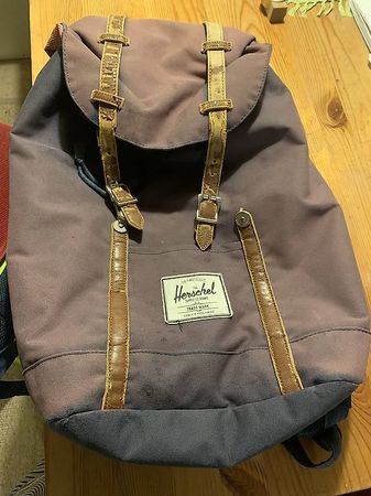 Rucksack, Henkel, blau
