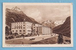 Pontresina - Hotel Engadinerhof - Kupferdruck