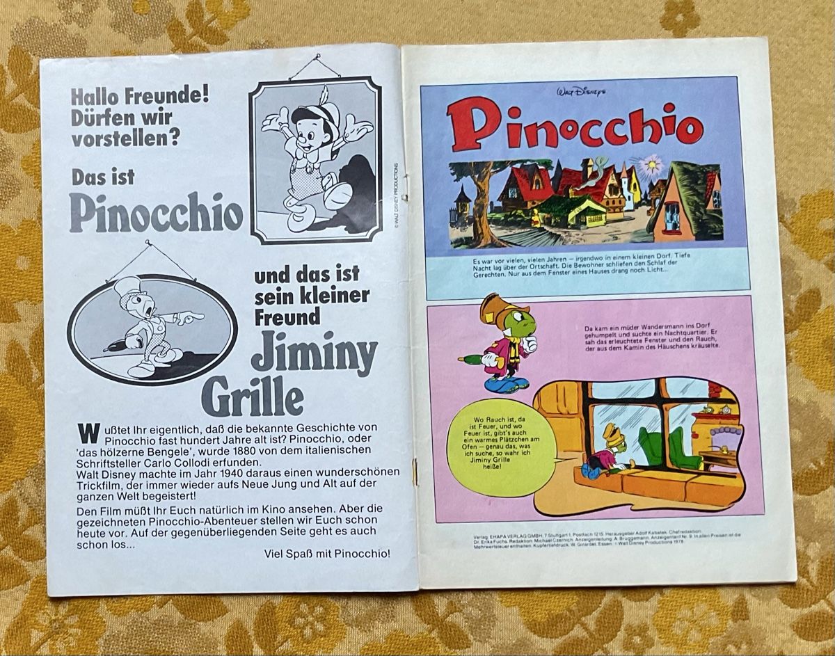 Fumetti: Pinocchio Comic Walt Disney Pinocchio von 1978 – Usato da Endingen venduto da nathan05 1