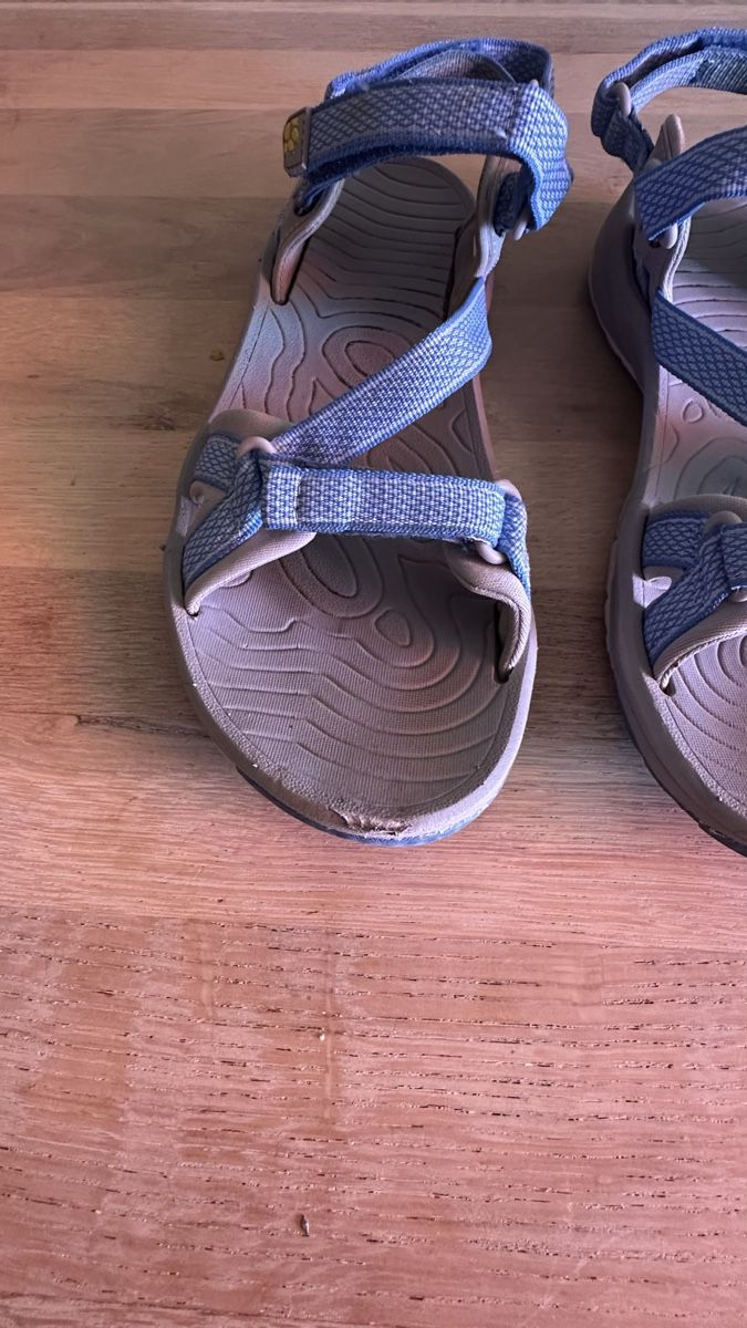 Jack Wolfskin Damenschuhe: Jack Wolfskin Trekkingsandalen Gr. 38 Blau/Grau – Gebraucht aus Winterthur von whatdreamz 1