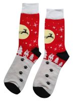 Socken Weihnachten/Hirsch/Elch/Schlitten/Christmas