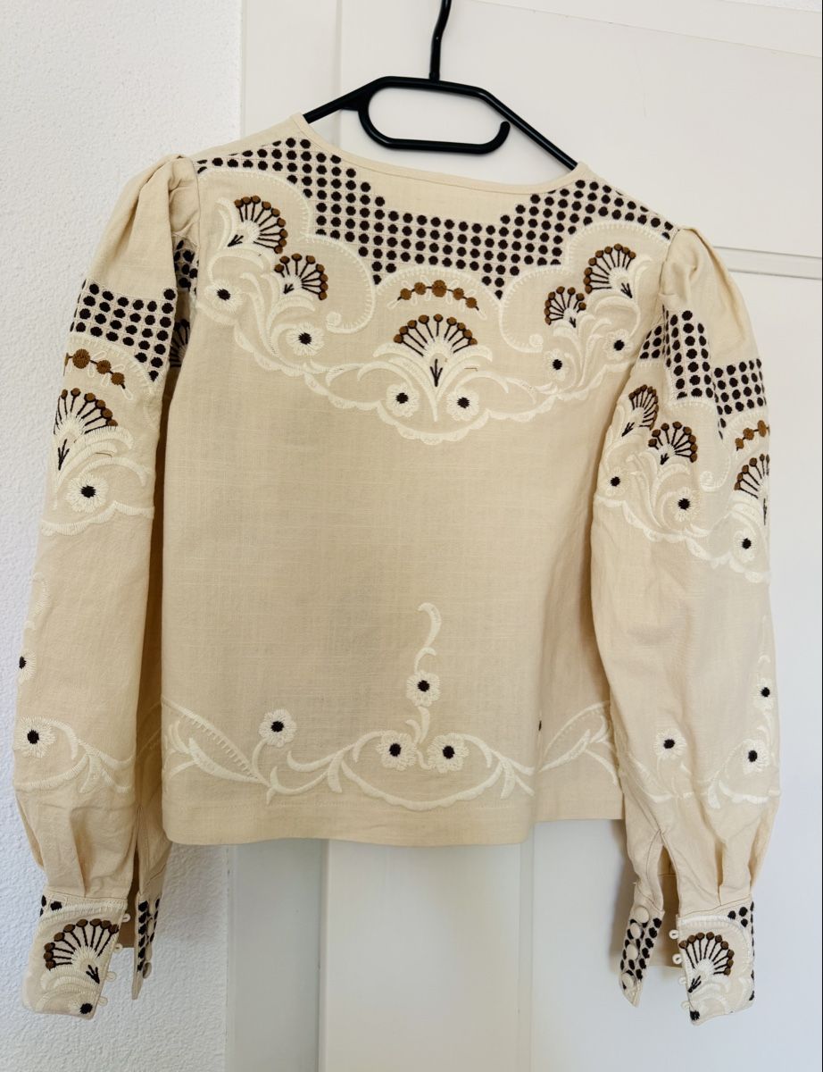 Camicette: Bestickte Bluse aus 100 % Baumwolle – Usato da Sion venduto da b2c1cat 4