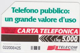 Telefonkarte Italien Telecom Italia