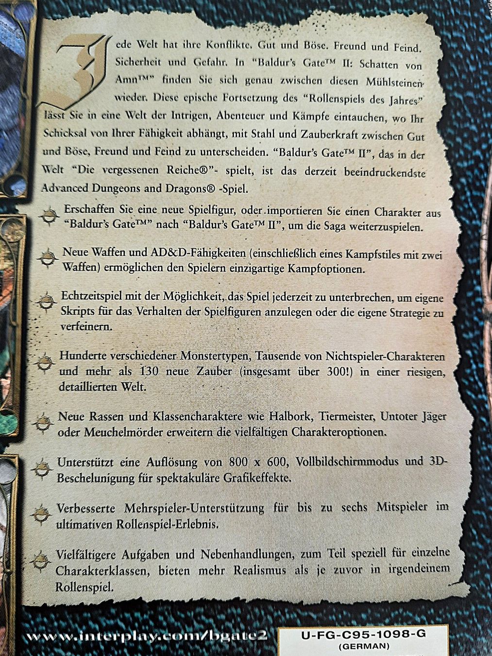 Giochi: BIOWARE "Baldur's Gate2- Schatten von Amn" – Usato da Beinwil am See venduto da Restwert_Beinwil 3