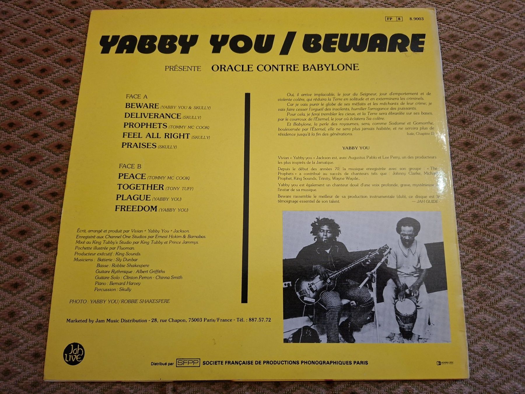 Dischi in vinile: Reggae-Dub LP - Yabby You - Beware - 1981 – Usato da Bernex venduto da Wannabehasbeen01 1