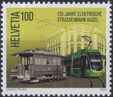 2020, Nr.1795 Einzelmarke (Strassenbahn) postfrisch **, FW!