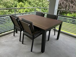 Gartenmöbel-Set Tisch mit 6 Stühlen 