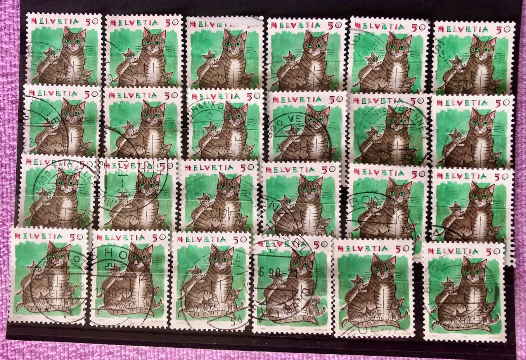 Tutti i francobolli: Nr.790 mit  gestempelt Katzen     – Usato da Aarau venduto da Billa007
