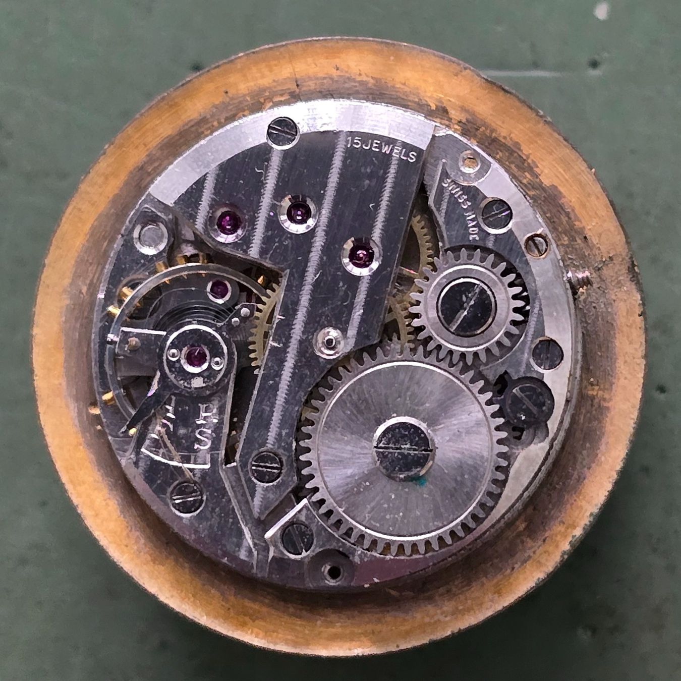 Orologi: Mouvement de montre avec cadran Flora defectueux – Difettoso da Tramelan venduto da Nirdan 1