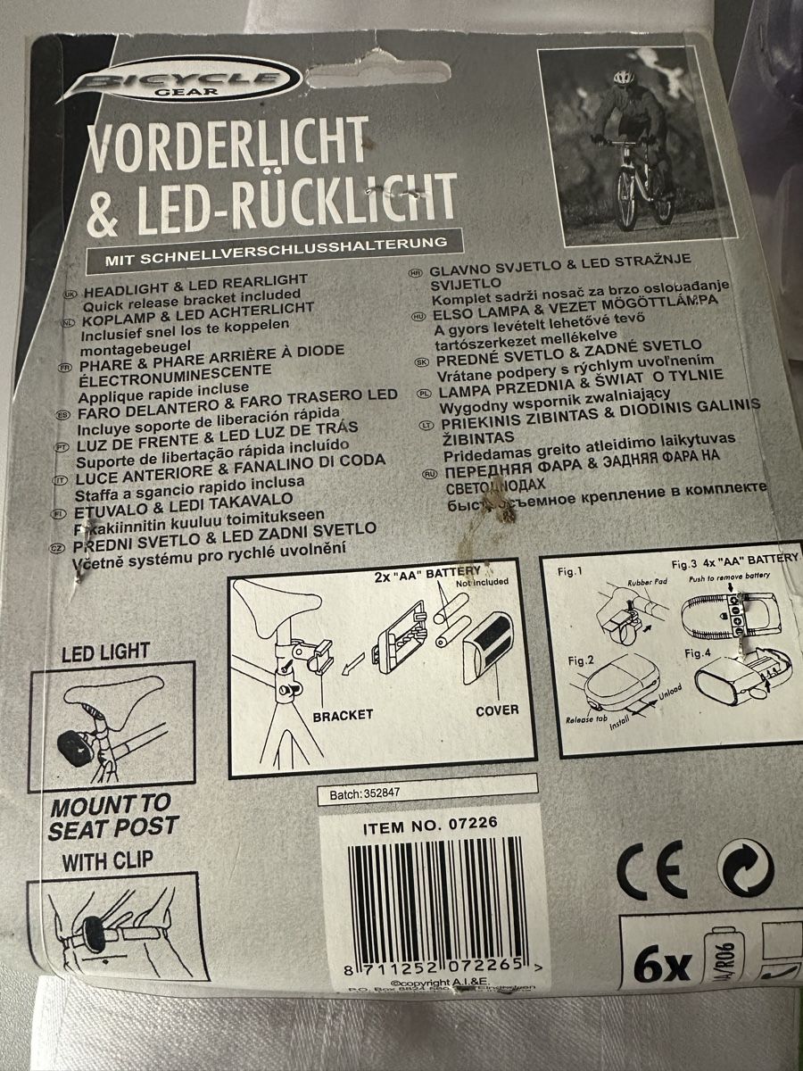 Pezzi di ricambio: Velo Light 2 Set ,Preis alles zusammen – Nuovo e nell'imballaggio originale da Sevelen venduto da Stopglobal. 2