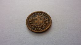 Uralter Einräppler 1853 ( breites Kreuz), sehr schön