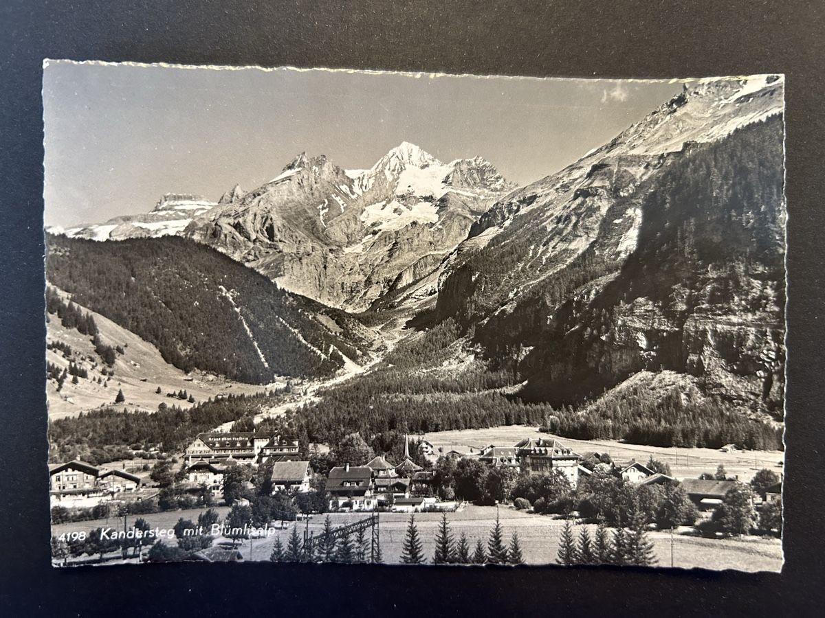 Cartoline postali: Kandersteg mit Blümlisalp – Usato da Fanas venduto da Alessio11