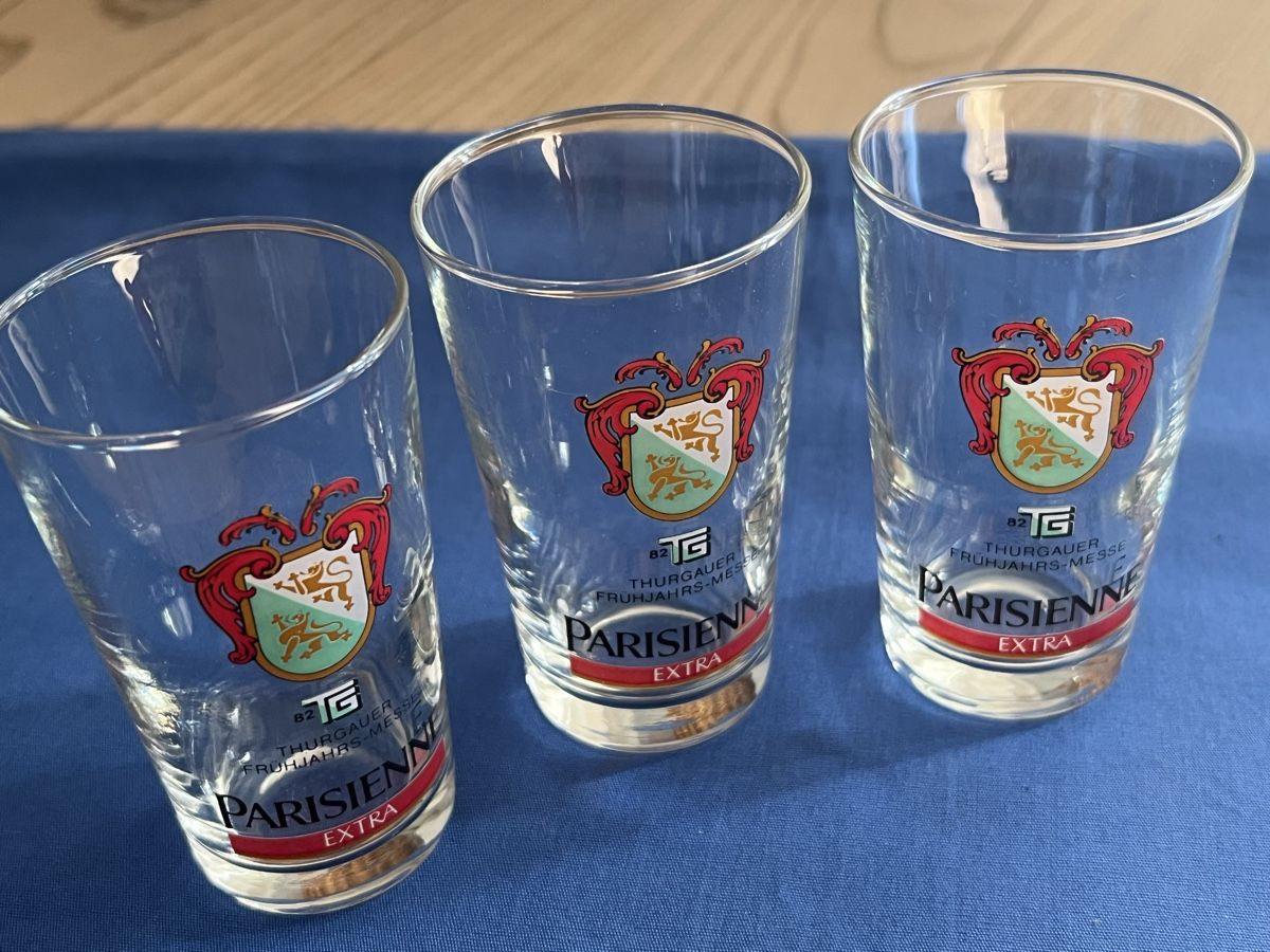 Verres: Drei Schnapsgläser Parisienne Extra – D'occasion à Romanshorn par Apfelschuss