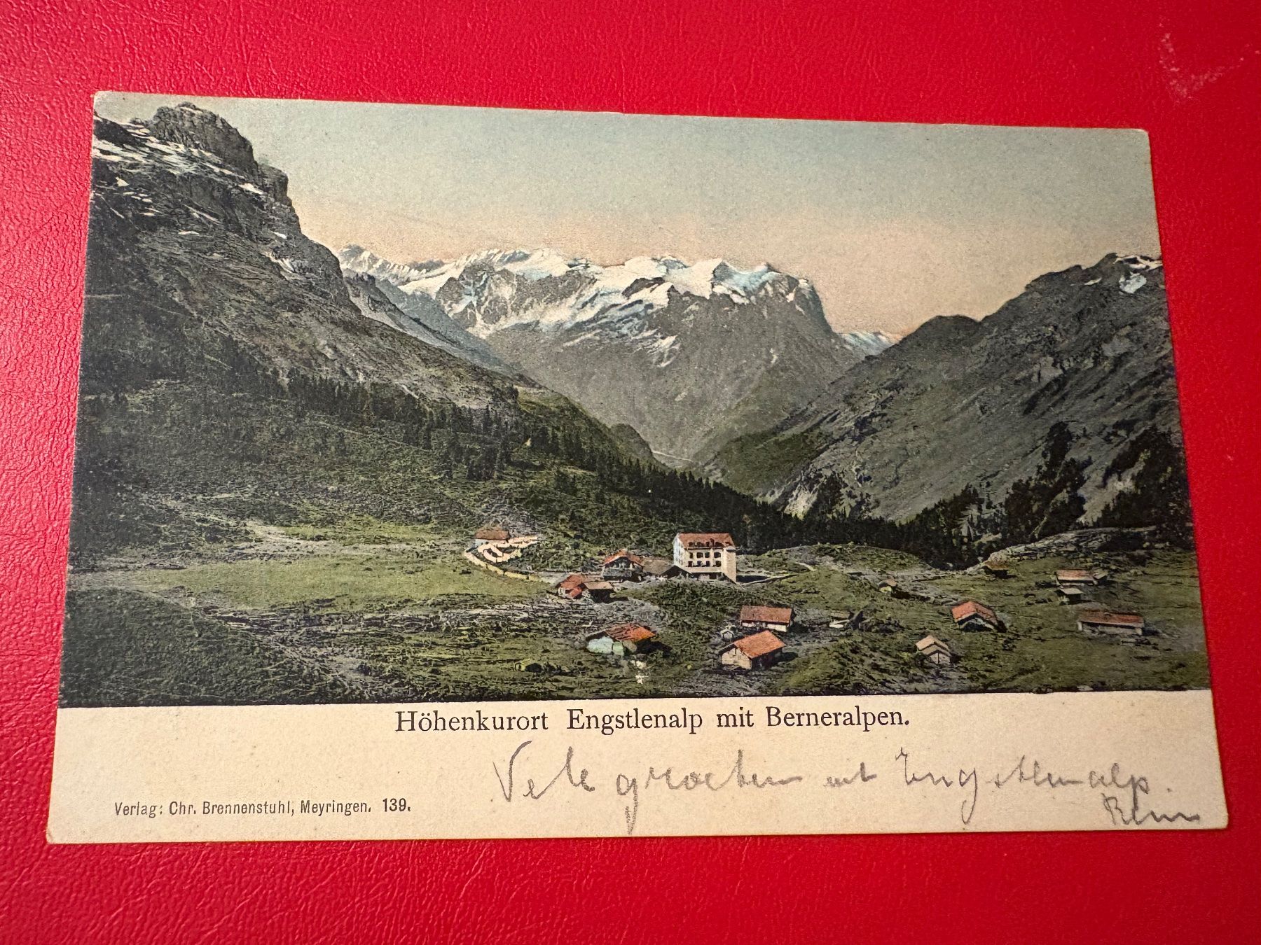 Cartoline postali: 1908 // Höhenkurort Engstlenalp mit Berneralpen – Usato da St-Légier-Chiésaz venduto da Theo006