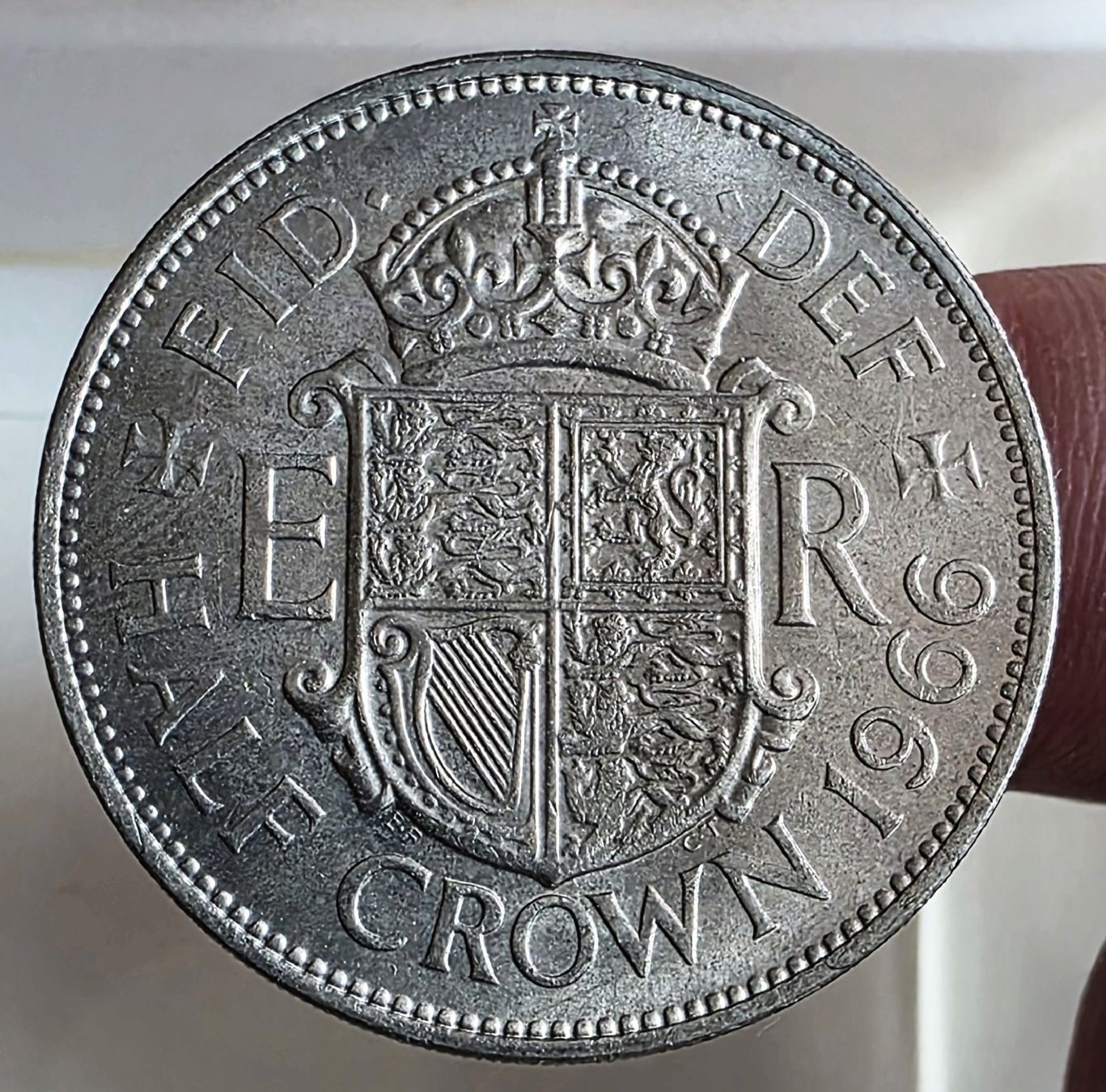 Tutti le monete: GROSSBRITANNIEN 1/2 CROWN 1966 – Usato da Winterthur venduto da Creso70