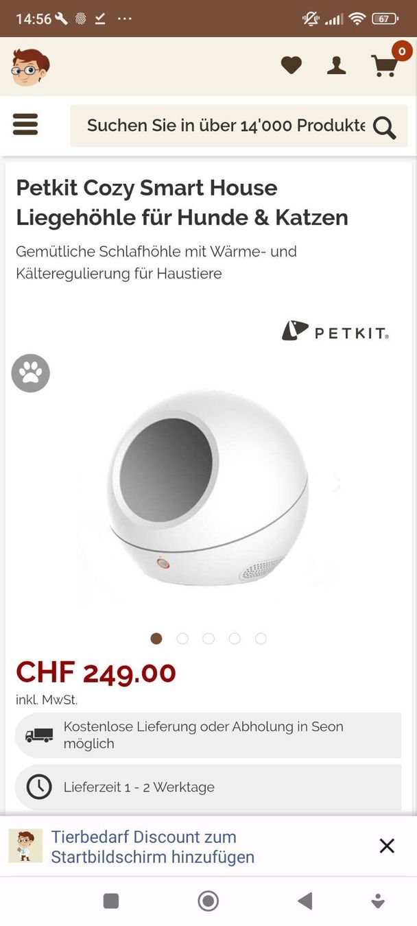 Lits: Pet Kit cotzi – Neuf (Voir description) à madiswil par gizmo87 3
