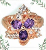 Ring 925 SILBER Edelsteinring Silberring AMETHYST AMETHYSTE