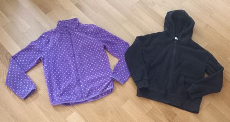 2 Jacken Gr.152 Faserpelz&Kapuzenjacke