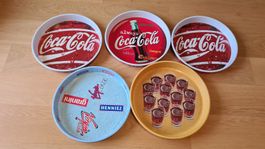5 Vintage Beizen Servier Tablet Coca Cola Appenzeller 90er