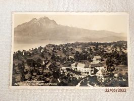 Ansichtskarte, Weggis mit Pilatus, Luftbild, Stemp. ZNr.196