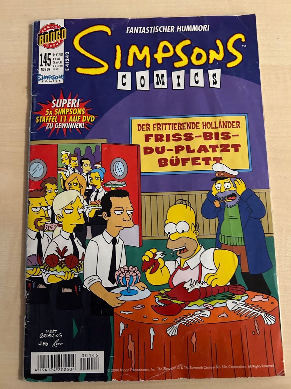 Fumetti: Simpsons Comics, Nr 145, November 2008 – Usato da Aarau venduto da R-O-G-E-R