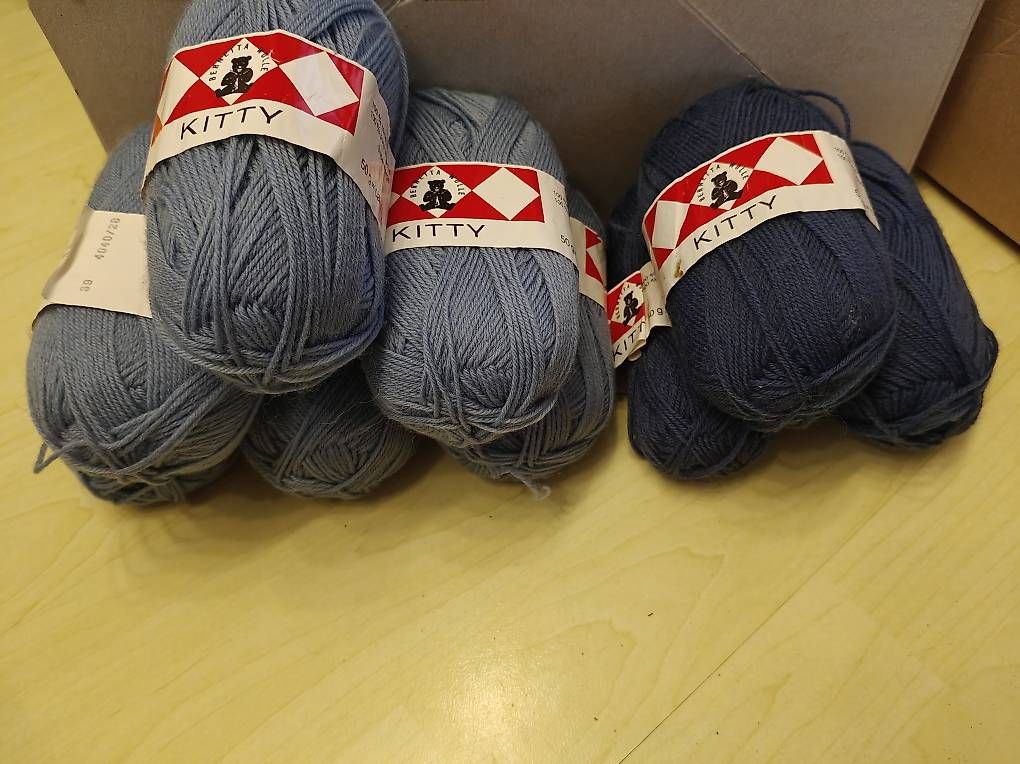 Lana: Strickwolle KITTY blau – Usato da Schiers venduto da ver_ddm2