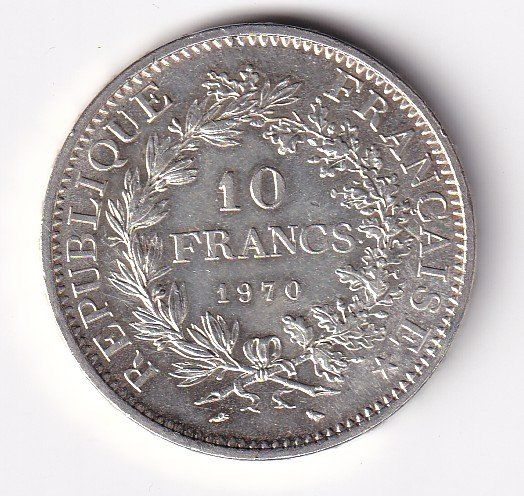 Tutti le monete: Frankreich 10 ffr Hercule 1970 ss-vorz – Usato da Neuchâtel venduto da karlpierrino 1