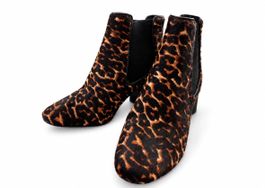 Stiefeletten mit Leopardenmuster Grösse 35 neu