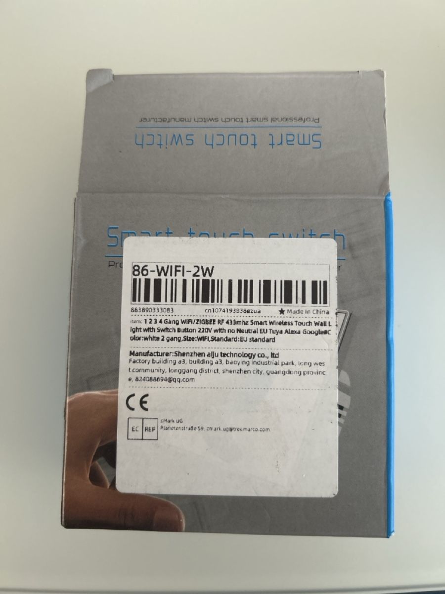 Interrupteurs: Smart Touch Switch 86-WIFI-2W weiss neu – D'occasion à Opfikon par osm_bns2 3