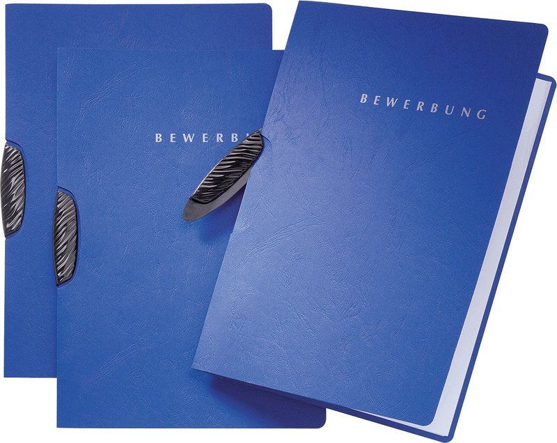 Buste & buste per spedizione: PAGNA® Bewerbungsmappe Swing blau – Nuovo e nell'imballaggio originale da Oensingen venduto da Liquidations-Shop