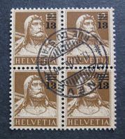 Aufbrauchsausgabe 134 Viererblock gestempelt