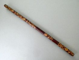 Handgeschnitzte Hirtenflöte, Caval (5 Löcher) aus Rumänien