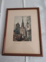 Original Radierung St. Pierre Kathedrale Genf