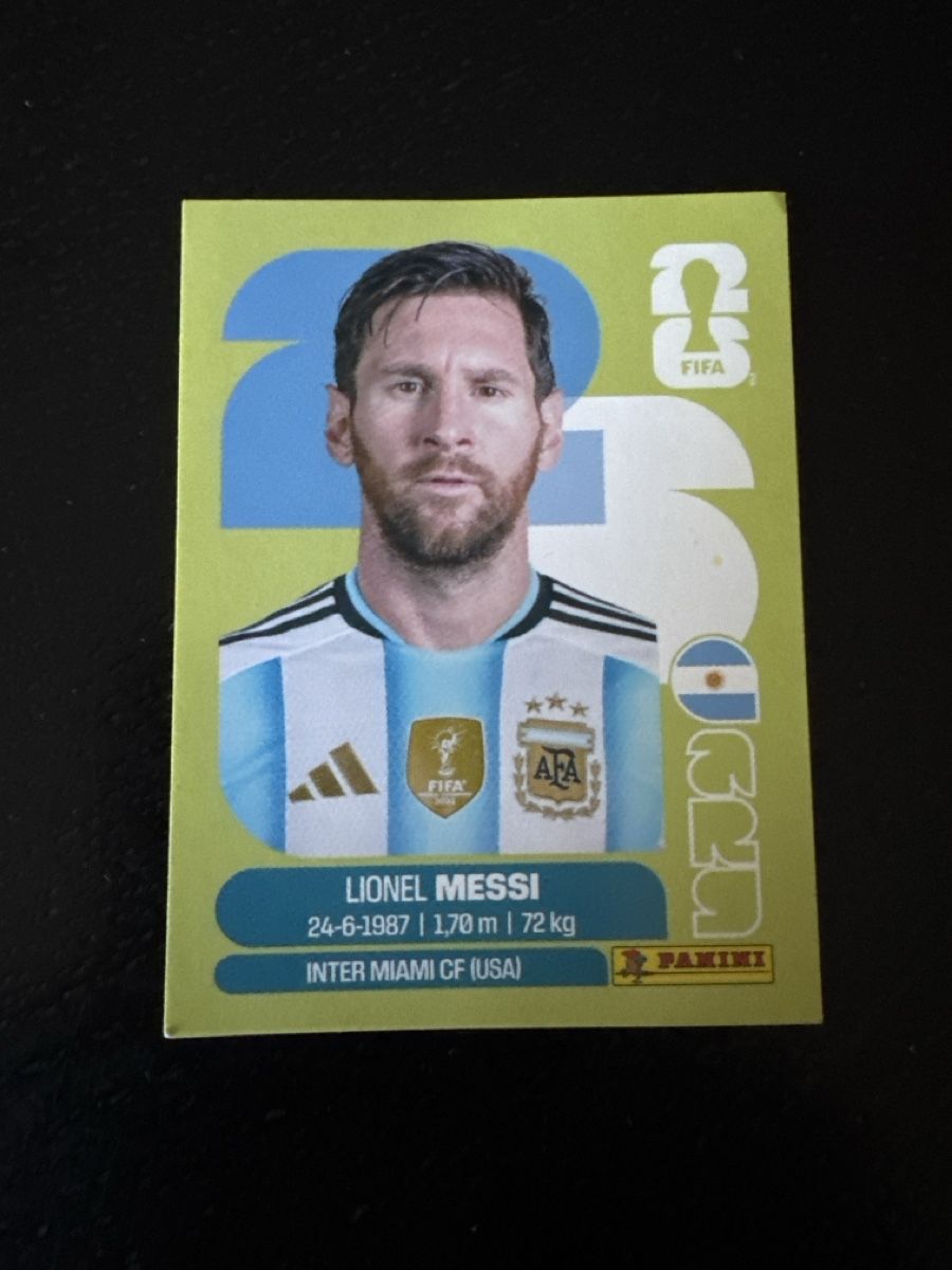 Panini Carte collezionabili: Sticker Panini Lionel Messi "FIFA World Cup 2026" – Usato da Lausanne venduto da theodorbagwell