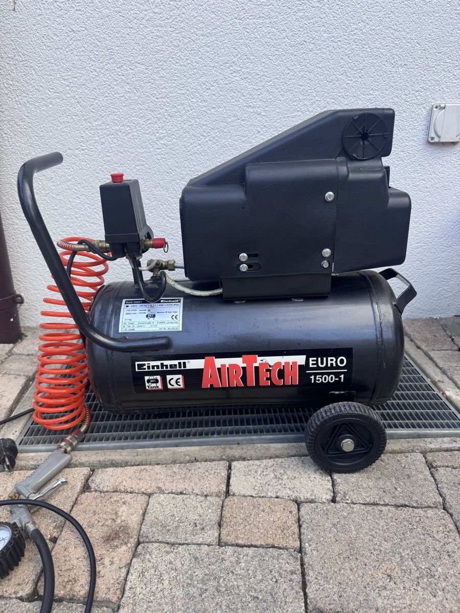 Einhell Compressori: Einhell AirTech EURO 1500/1 Kompressor mit Zubehören – Usato da Aarau venduto da ramon_kuebler 1