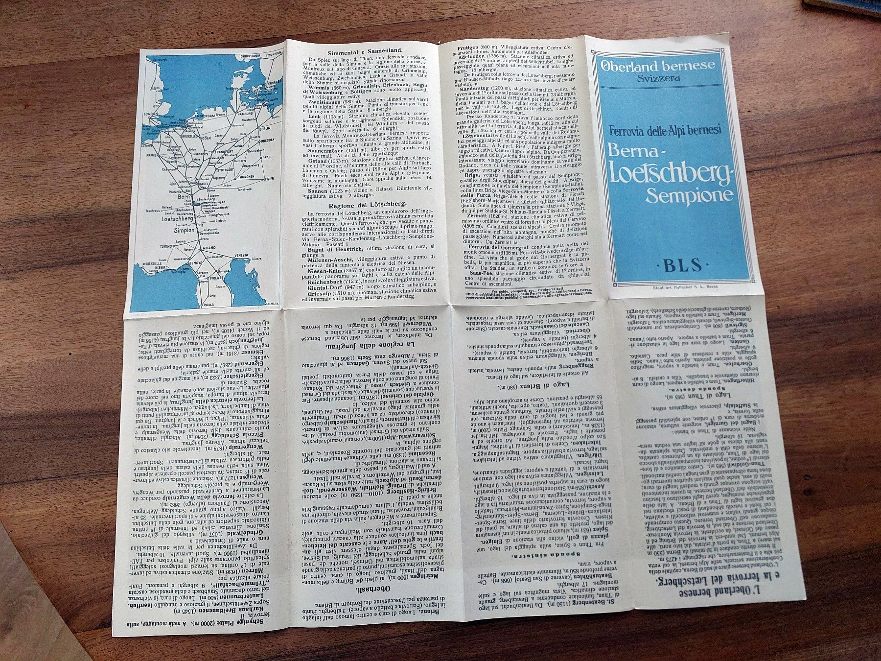Riviste & Magazine: Ephemera - Bern-Lötschberg-Sempione - BLS – Usato da Schönenwerd venduto da Steidi 3