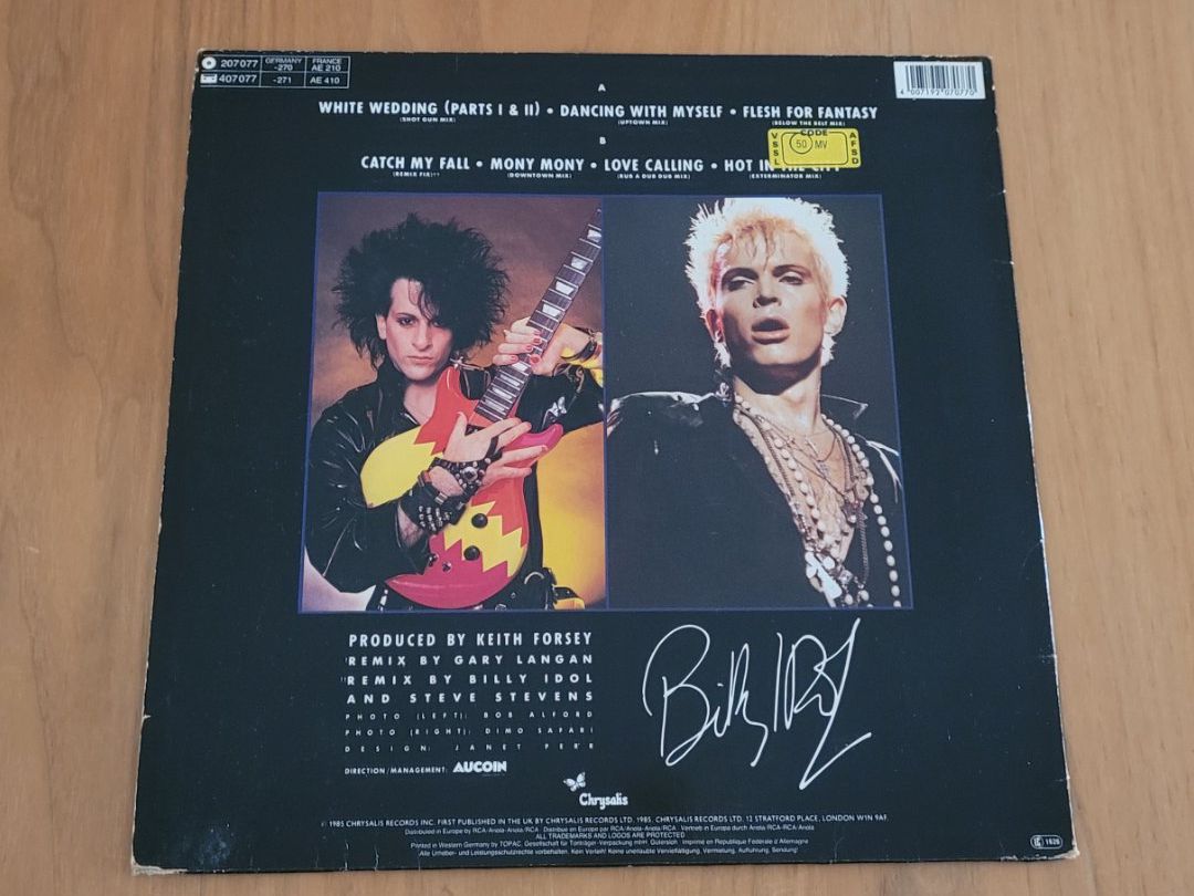 Dischi in vinile: LP Billy Idol – Usato da Martigny venduto da MZ-67 1