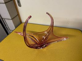 Artglas Glasschale,Massiv,  Vintage, Dekoschale, Unikat,