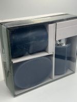 Neuwertiges Bad-Set, 3-teilig, stilvolles Design in Blau