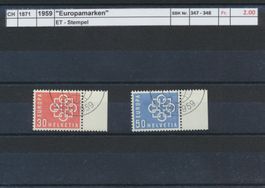 1959 "Europamarken", ET - Stempel