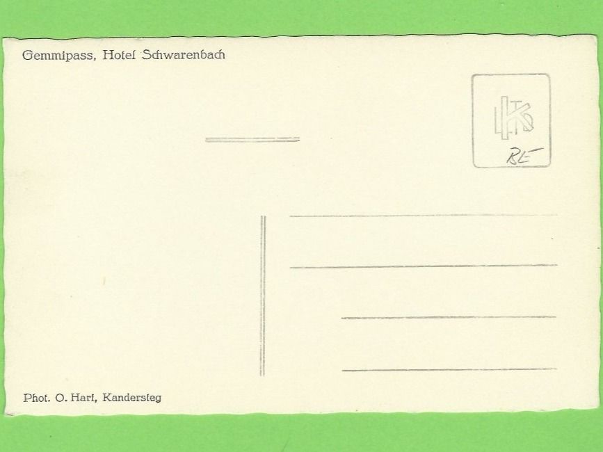 Cartoline postali: Gemmipass, Hotel Schwarzenbach – Nuovo (secondo la descrizione) da Zürich venduto da t24_de 1