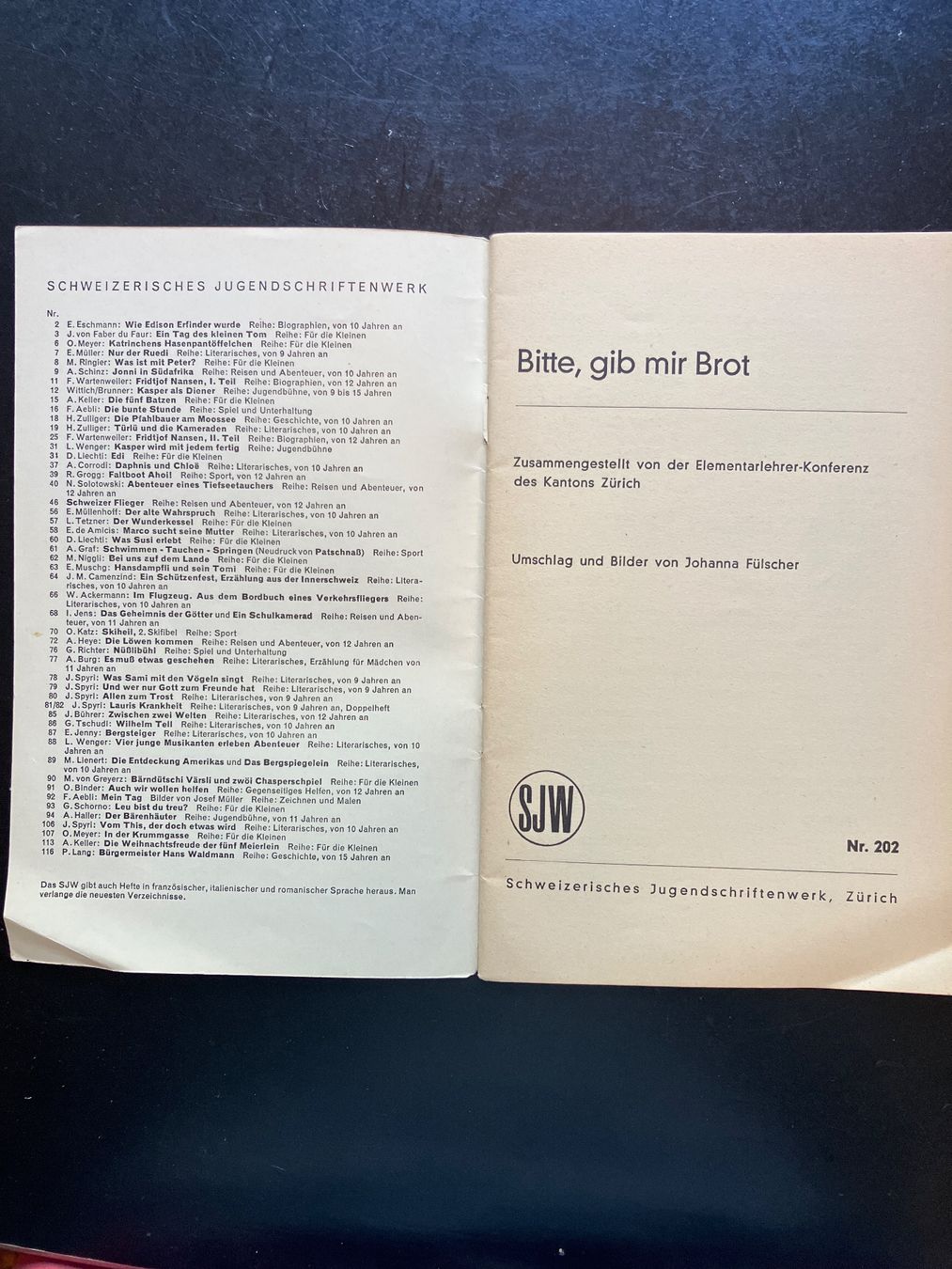 Riviste & Magazine: Bitte, gib mir Brot. SJW Nr. 202 – Usato da Wangen ZH venduto da day01 1