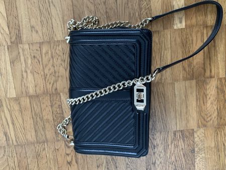 Rebecca minkoff leder tasche schwarz