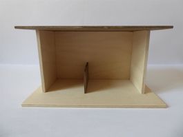 Holz Stall, 24,0 x 15,0 x 13,0cm, Naunheim Design, neu