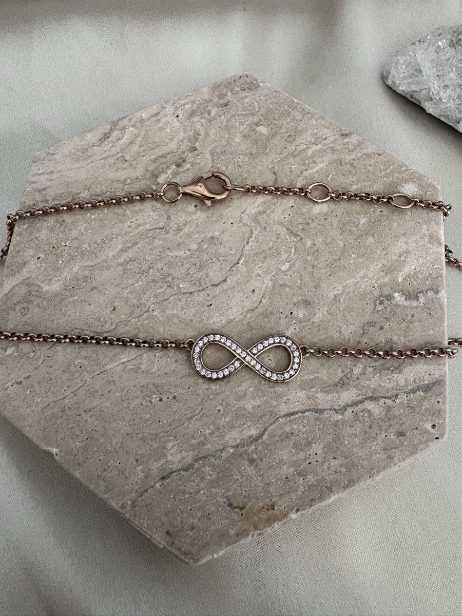 Thomas Sabo Catenine: Thomas Sabo Infinity Halskette 925 Silber roséfarben – Usato da Zürich venduto da CICI-CuratedVintage