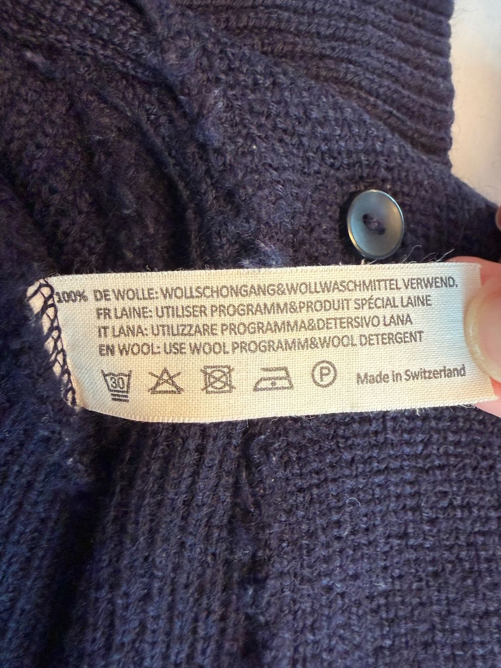Giacche & Cappotti: Frilo Wolljacke Gr. 74 in dunkelblau – Usato da Hettlingen venduto da SaMiViJu 6
