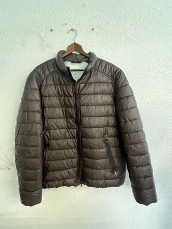Steppjacke Delahaye braun Innenprint gefüttert
