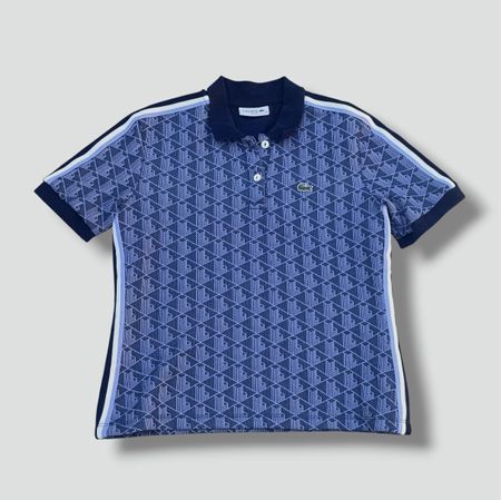 Lacoste Calluna Monogram blue polo shirt t-shirt sommer fit