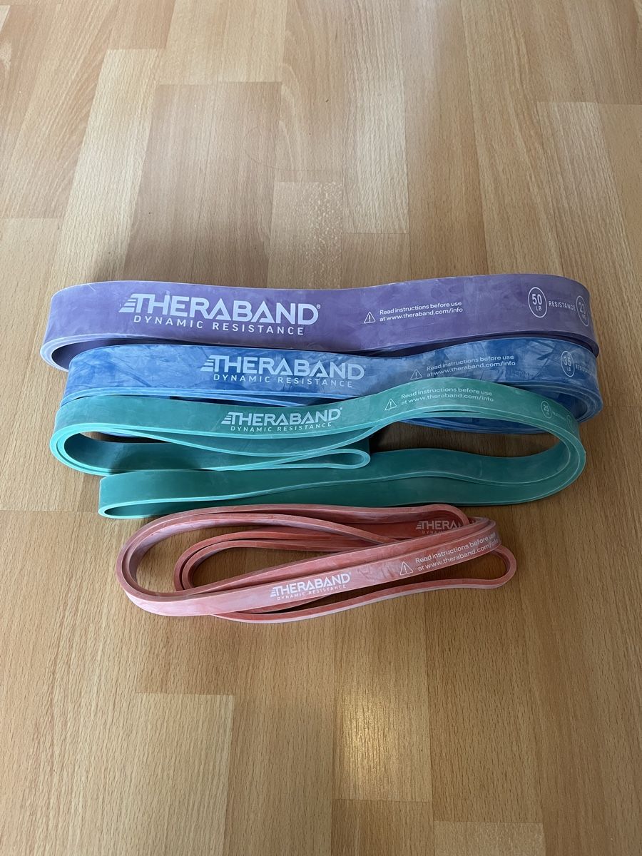 Theraband Vélos d'appartement: Theraband Dinamic Resistance Bänder – Neuf (Voir description) à Wettingen par erma_5430